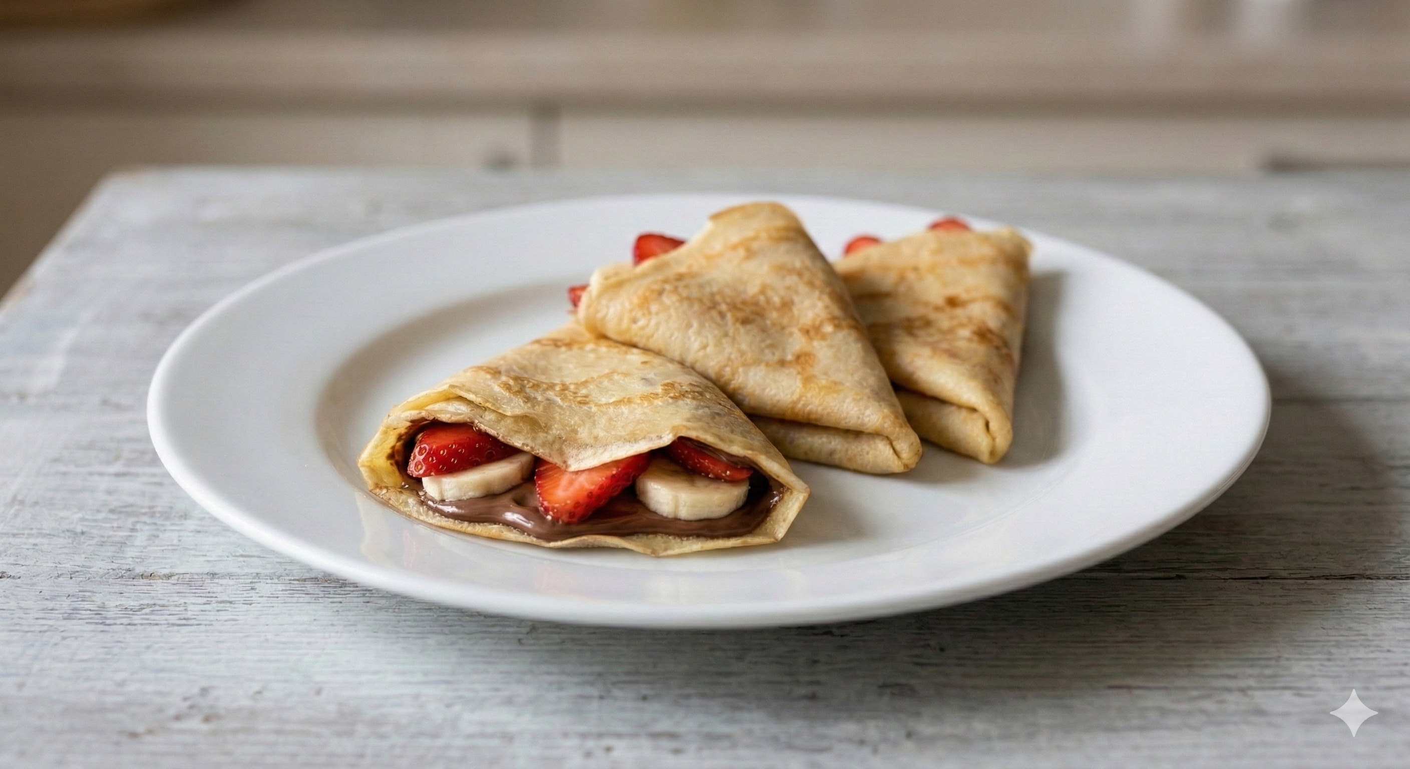Crêpe de Nutella y frutas